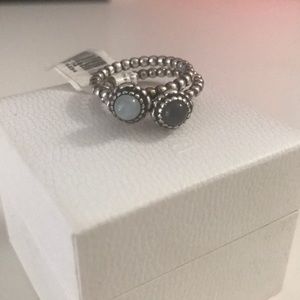Authentic Retired Pandora Birthday Blooms Ring